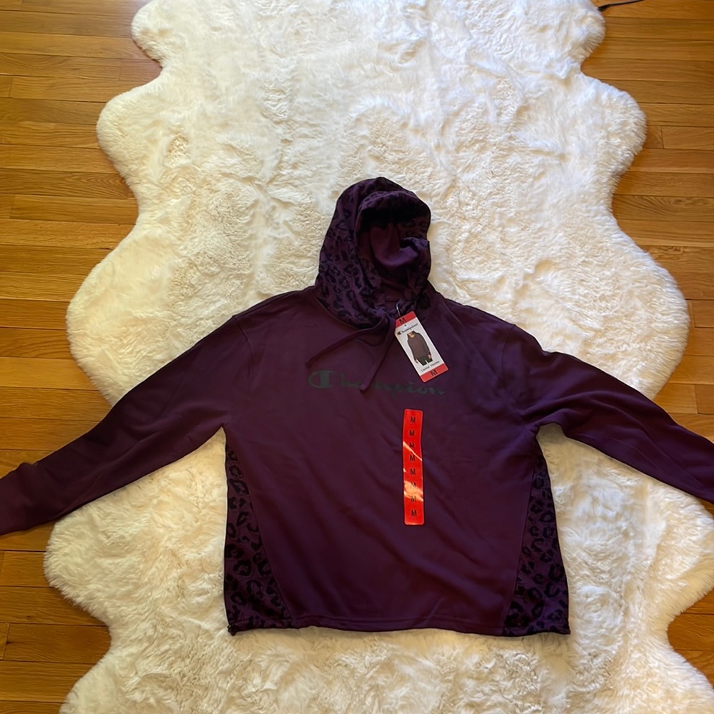 Champion Plum Leopard Hoodie